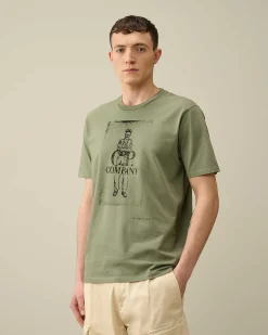 24/1 Jersey Artisanal Card T-Shirt^C.P. Company Shop