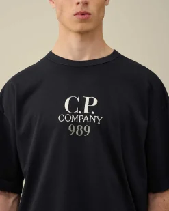 20/1 Jersey Boxy Logo T-Shirt^C.P. Company Clearance
