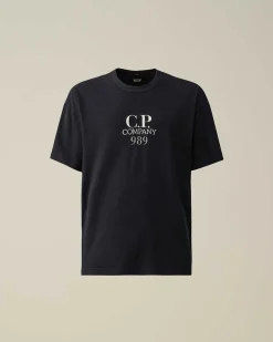 20/1 Jersey Boxy Logo T-Shirt^C.P. Company Clearance