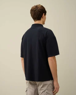 20/1 Jersey Boxy Polo Shirt^C.P. Company Discount