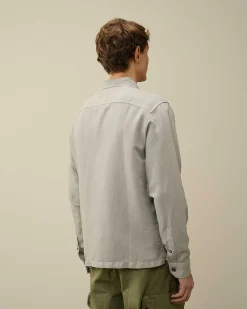 Broken Linen/Cotton Pocket Shirt^C.P. Company Hot