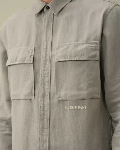Broken Linen/Cotton Shirt^C.P. Company Outlet
