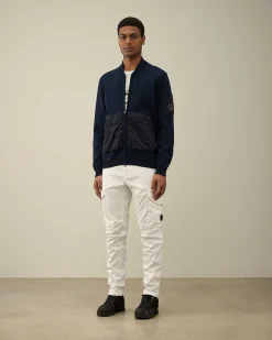 Cotton Mixed Bomber Knit^C.P. Company Fashion