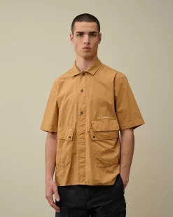 Cotton Popeline Pocket Shirt^C.P. Company Cheap