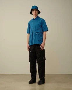 Cotton Popeline Pocket Shirt^C.P. Company Hot