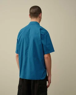 Cotton Popeline Pocket Shirt^C.P. Company Hot