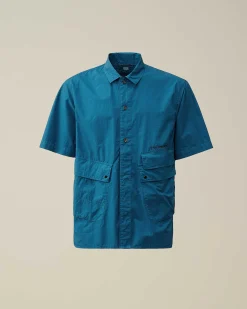 Cotton Popeline Pocket Shirt^C.P. Company Hot