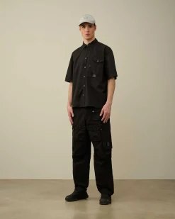 Cotton Popeline Short Sleeved Shirt^C.P. Company Best