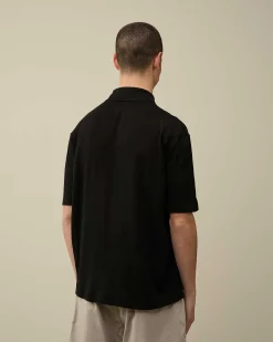 Filo Di Scozia Knitted Polo Shirt^C.P. Company Cheap