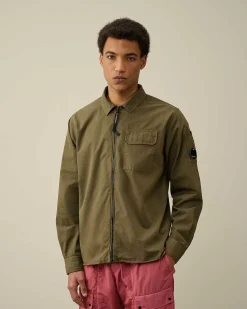 Gabardine Zipped Shirt^C.P. Company Cheap