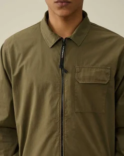Gabardine Zipped Shirt^C.P. Company Cheap