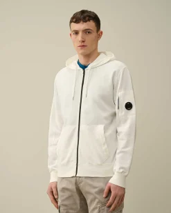 Light Fleece Zipped Hoodie^C.P. Company Cheap
