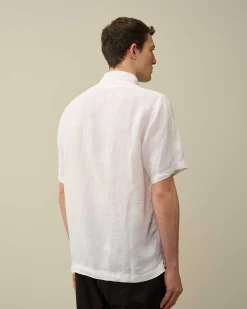Linen Short Sleeved Shirt^C.P. Company Cheap