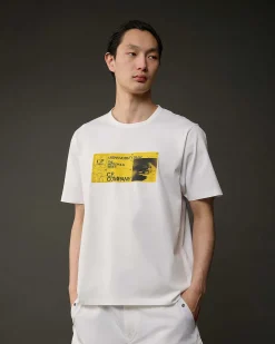 Metropolis Series Mercerized Jersey Urban Mobility T-Shirt^C.P. Company Best Sale