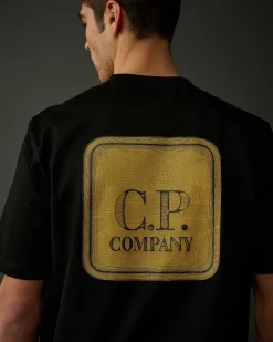 Metropolis Series Mercerized Jersey Graphic Badge T-Shirt^C.P. Company Online