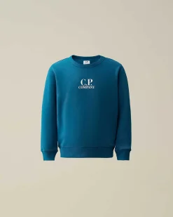 U16 Basic Fleece Logo Sweatshirt^C.P. Company Flash Sale