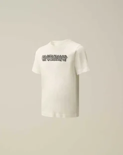 U16 Cotton Jersey 30/1 Logo T-Shirt^C.P. Company Flash Sale